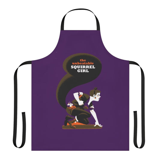 Squirrel inspired apron for kids with Marvel superhero design