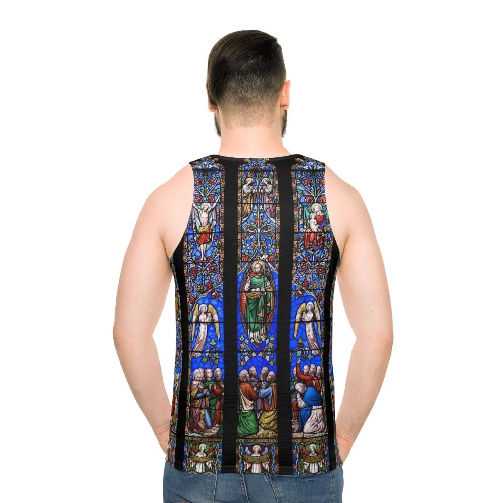 Stained Glass Church Window Unisex Tank Top