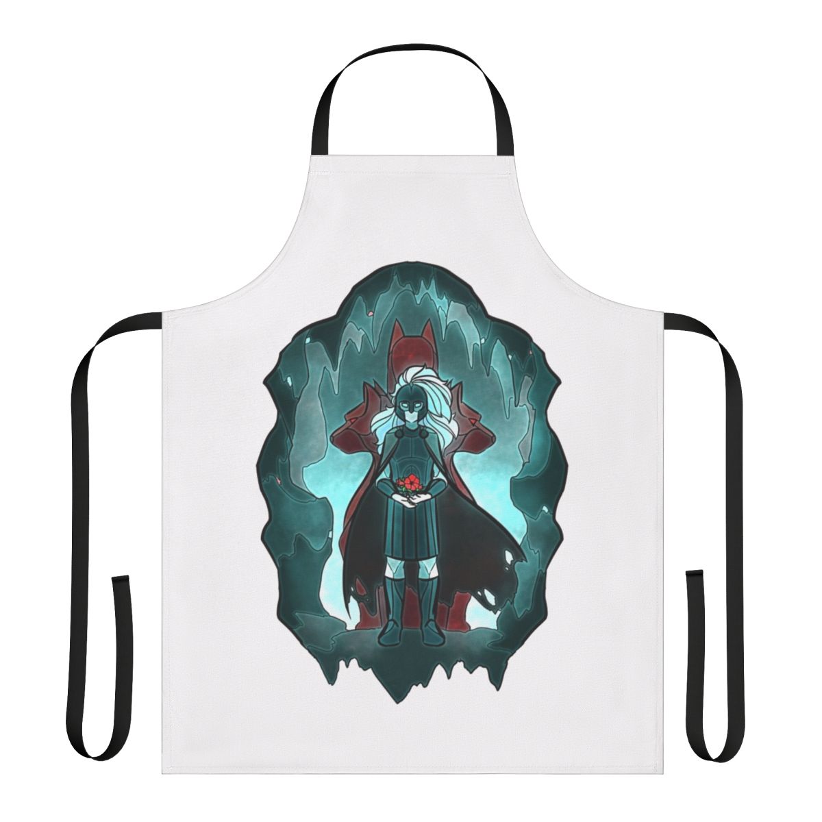Stained glass-inspired Hades themed apron with Greek mythology design