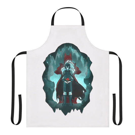 Stained glass-inspired Hades themed apron with Greek mythology design