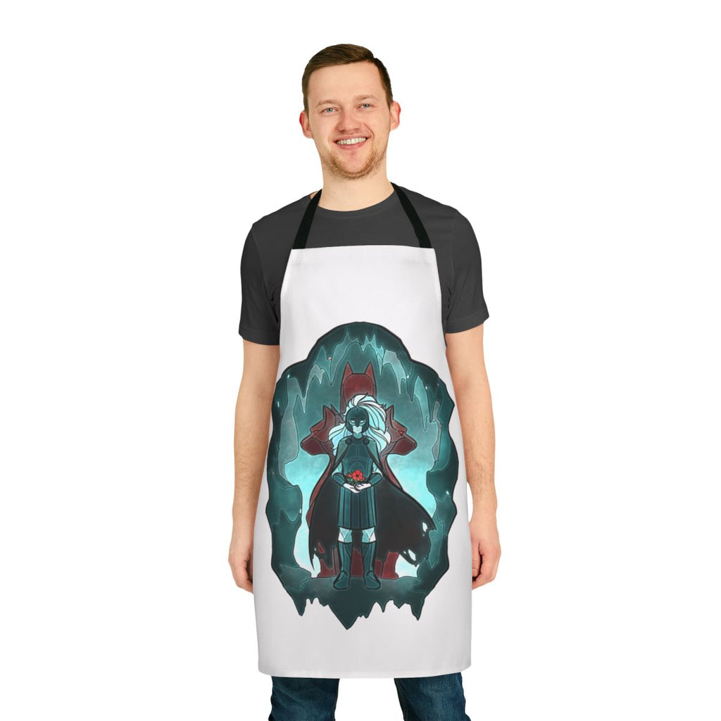 Stained glass-inspired Hades themed apron with Greek mythology design