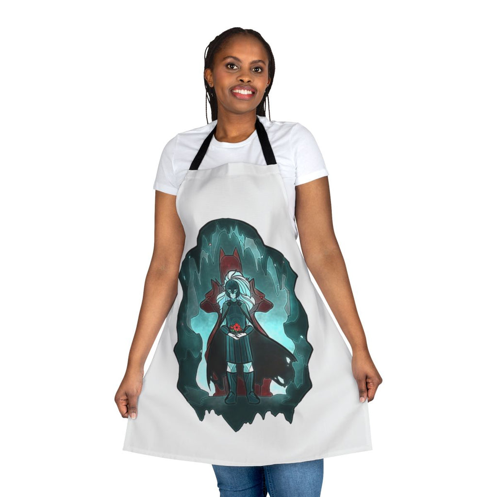 Stained glass-inspired Hades themed apron with Greek mythology design