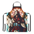 Stained glass style apron featuring a design inspired by the Assassin's Creed video game series