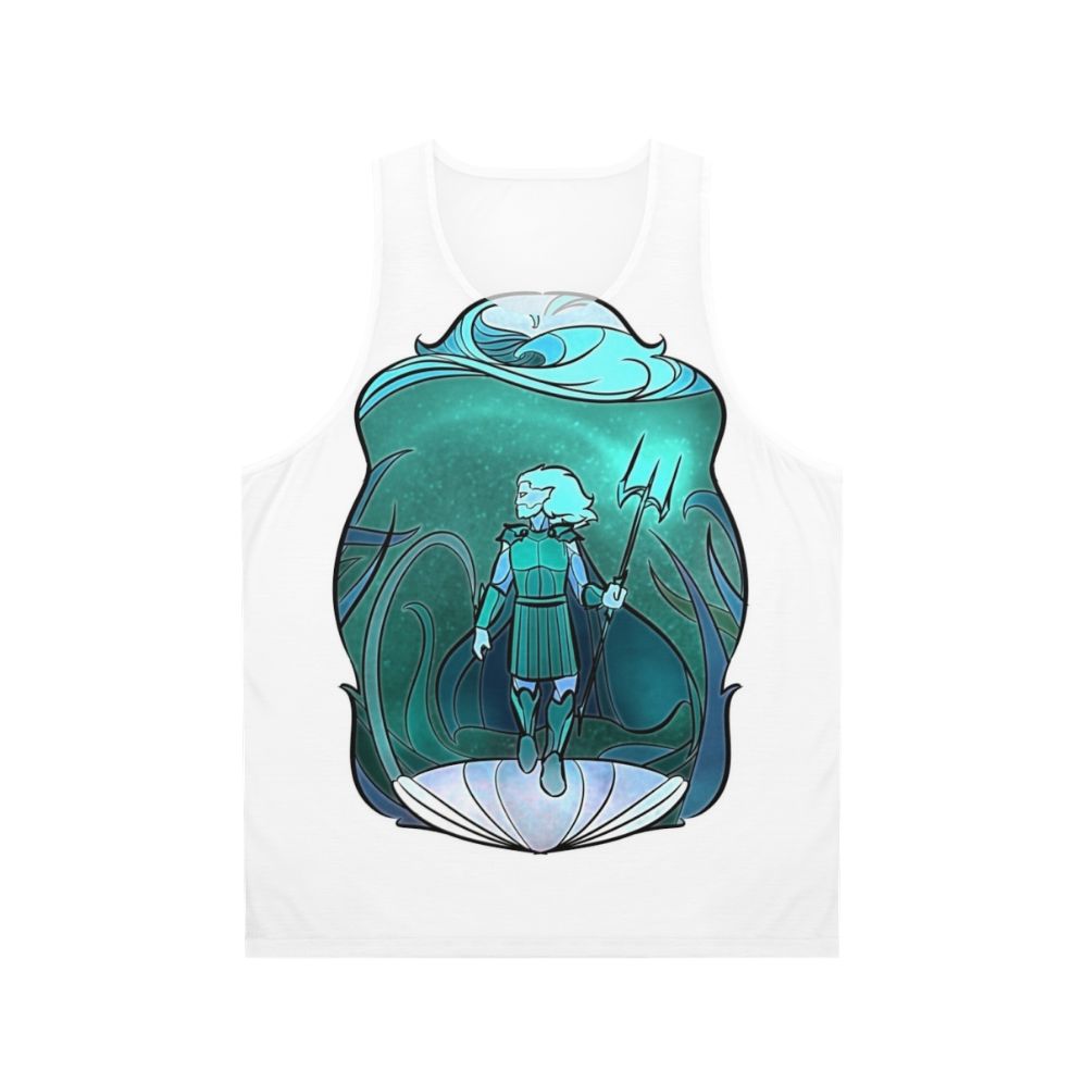 Stained Glass Poseidon Unisex Tank Top