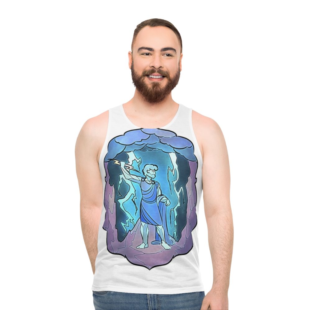 Stained Glass Zeus Unisex Tank Top