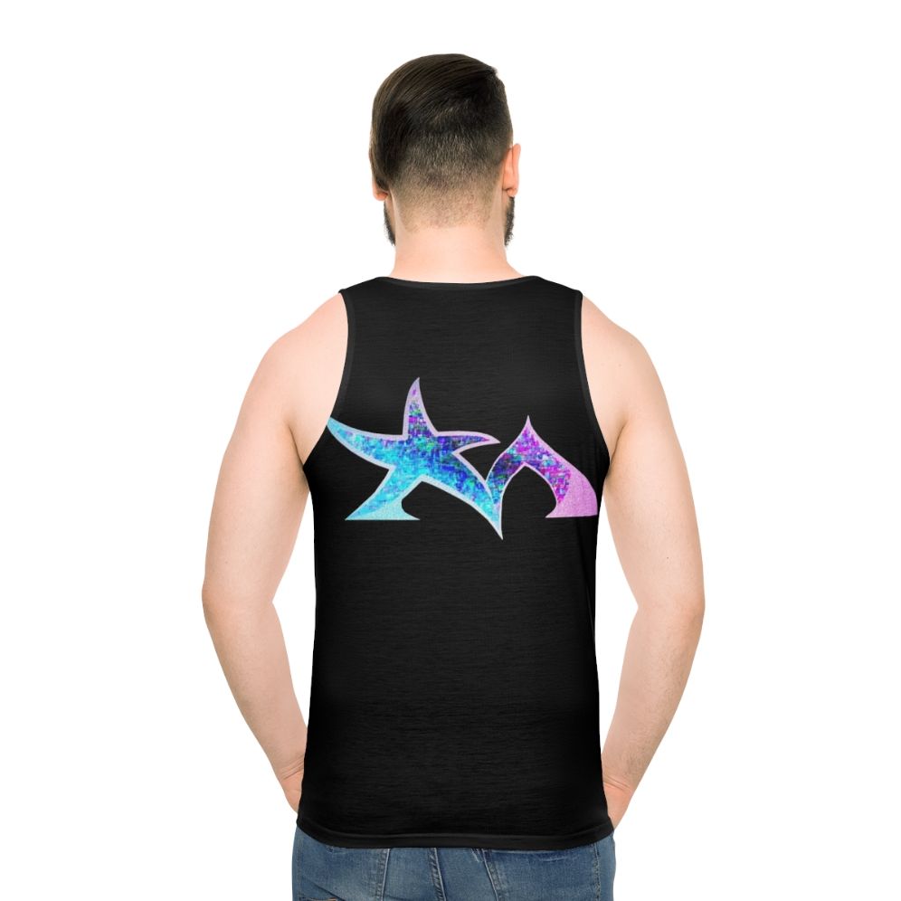 Unisex tank top featuring the Star Madman electronic music band logo