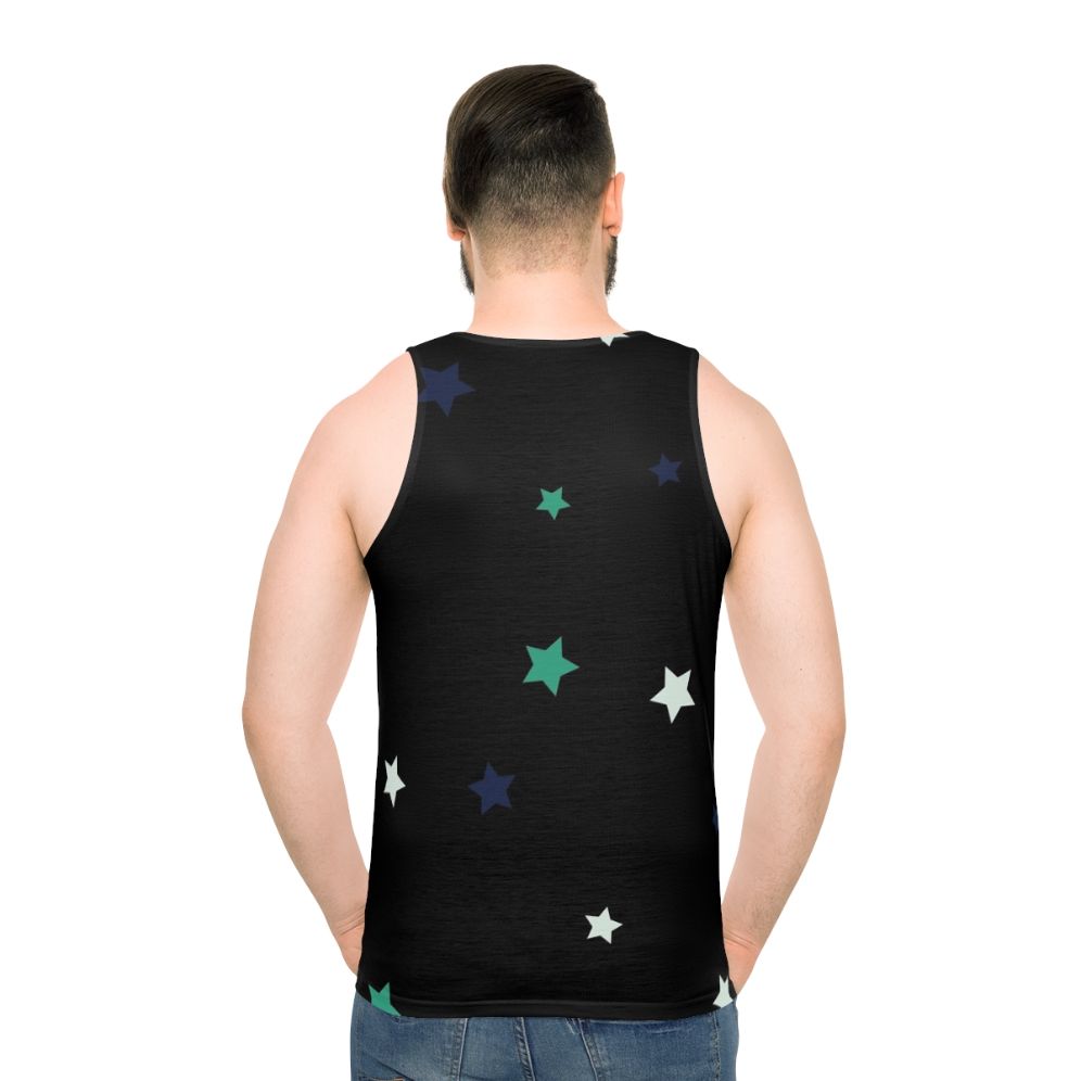 Unisex tank top with a star pattern design