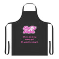 Star Stable-themed apron with horse, meme, and quote design