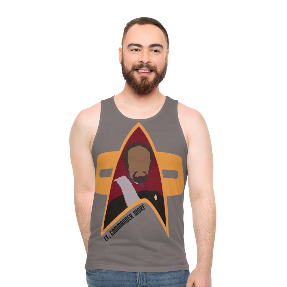 Star Trek DS9 Lieutenant Commander Worf Klingon Unisex Tank Top