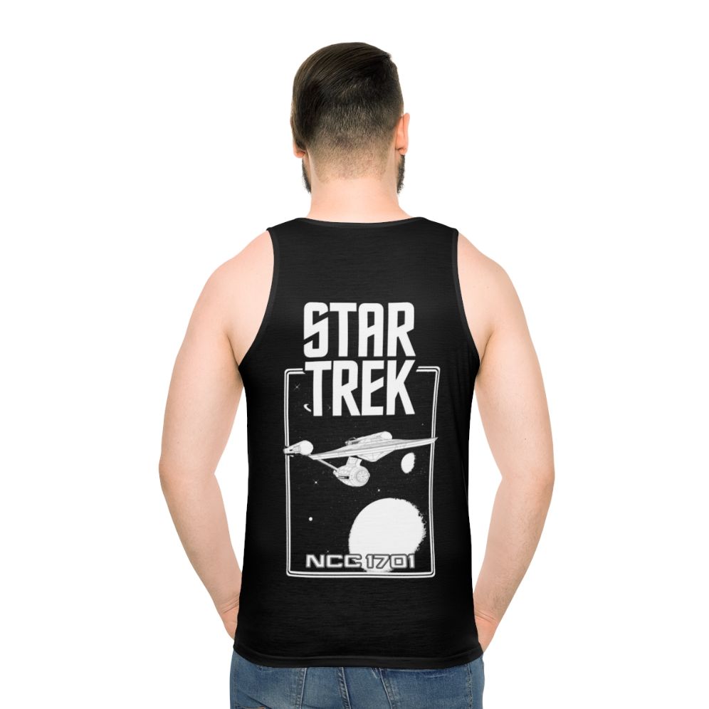 Star Trek Enterprise NCC-1701 Unisex Black & White Tank Top