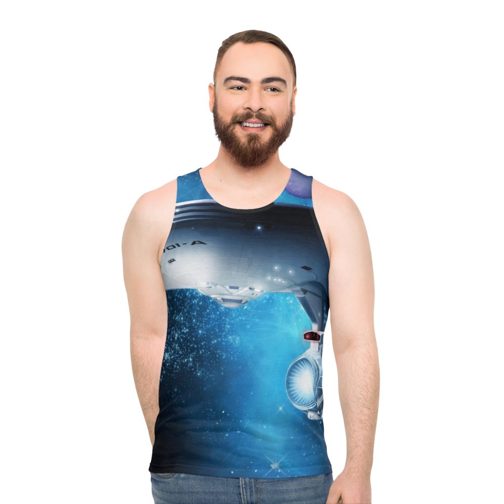 Star Trek Enterprise A Where Silence Has Lease Unisex Tank Top