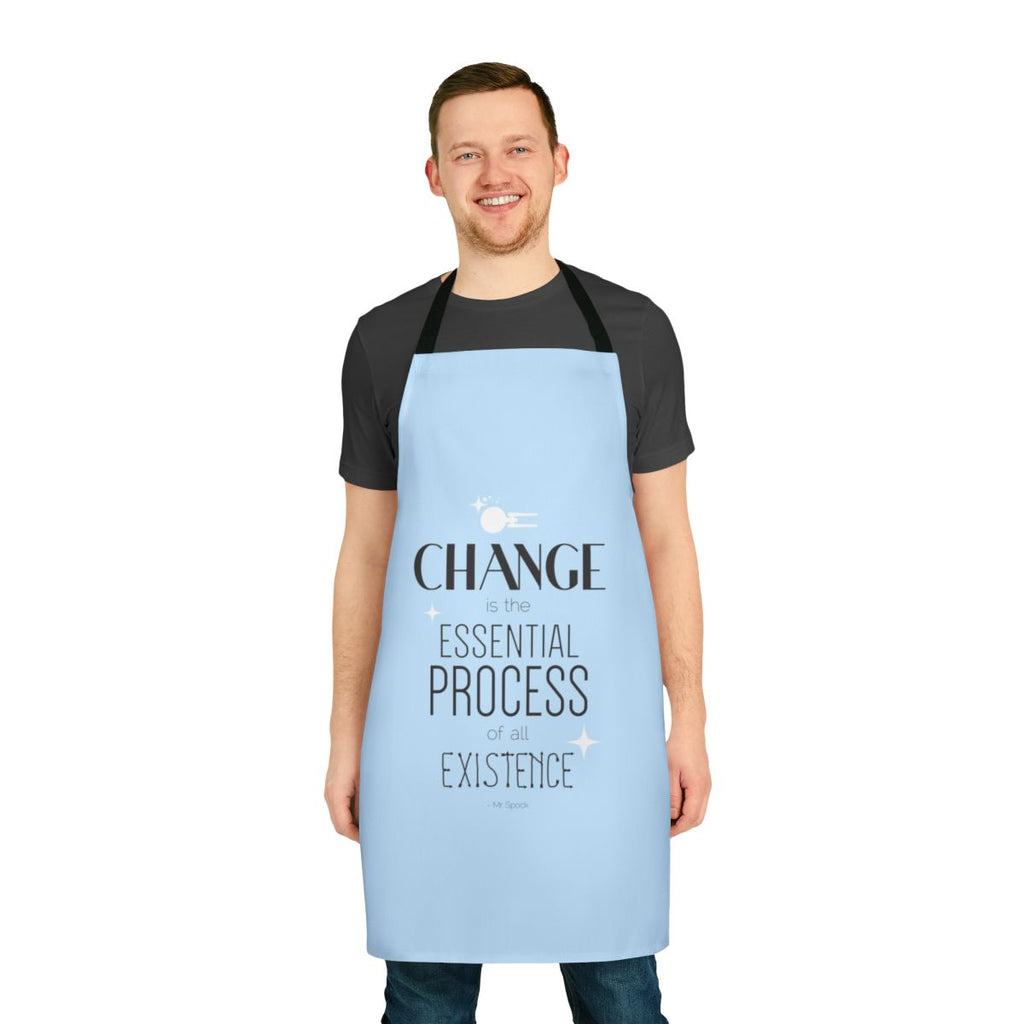 Star Trek Spock quote apron featuring a Vulcan philosophy saying