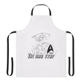 Star Trek inspired "The Man Trap" apron featuring retro sci-fi design