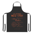 Star Trek inspired USS Enterprise NCC-1701 schematic design apron