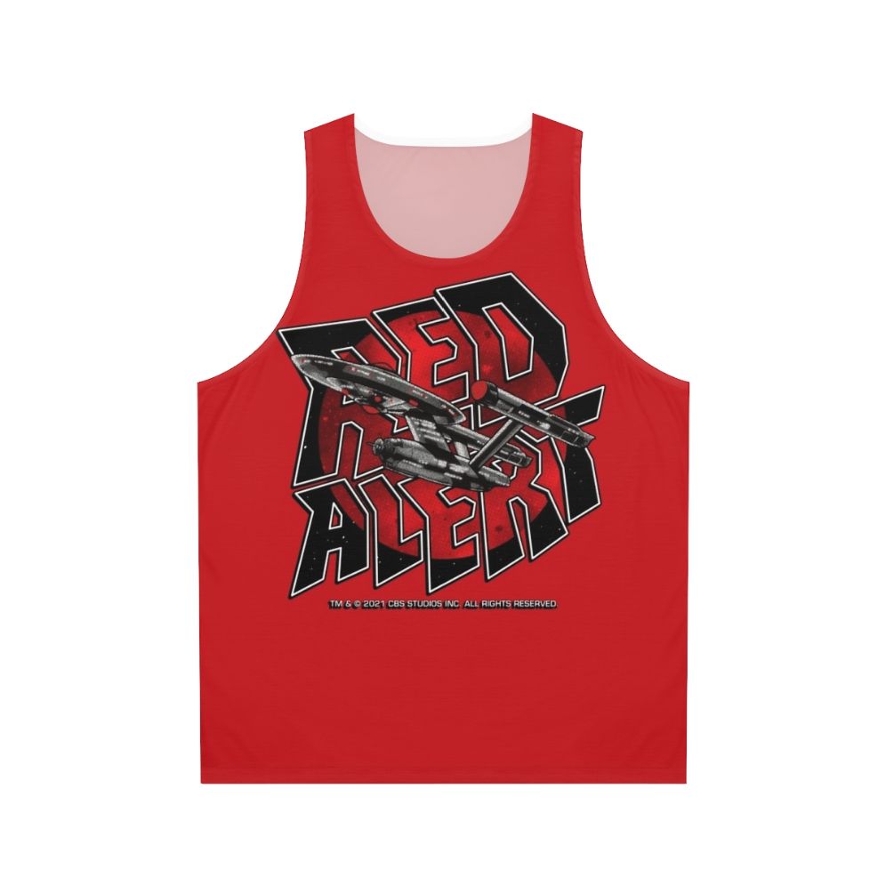 Star Trek Red Alert Unisex Retro Vintage Tank Top