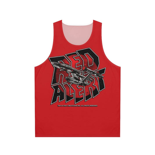 Star Trek Red Alert Unisex Retro Vintage Tank Top