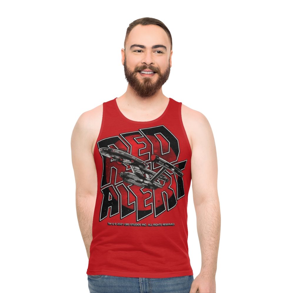 Star Trek Red Alert Unisex Retro Vintage Tank Top
