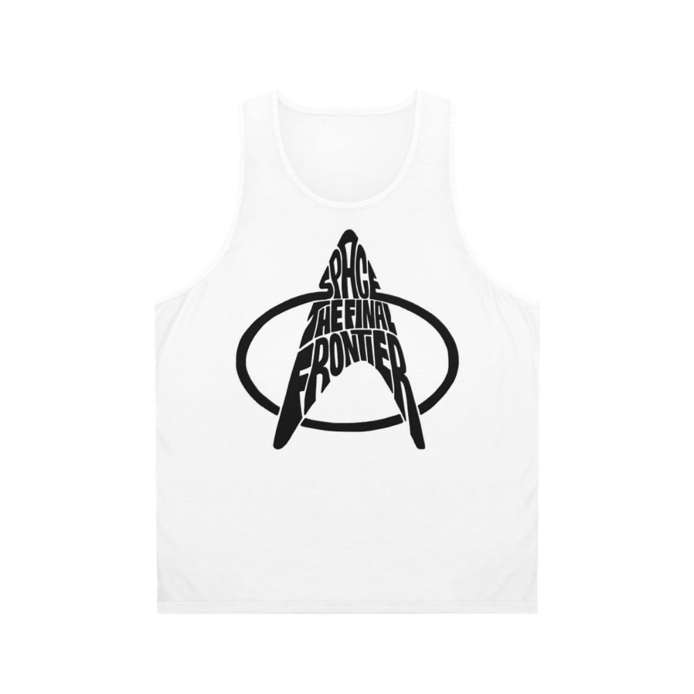 Star Trek Space the Final Frontier Unisex Black Tank Top