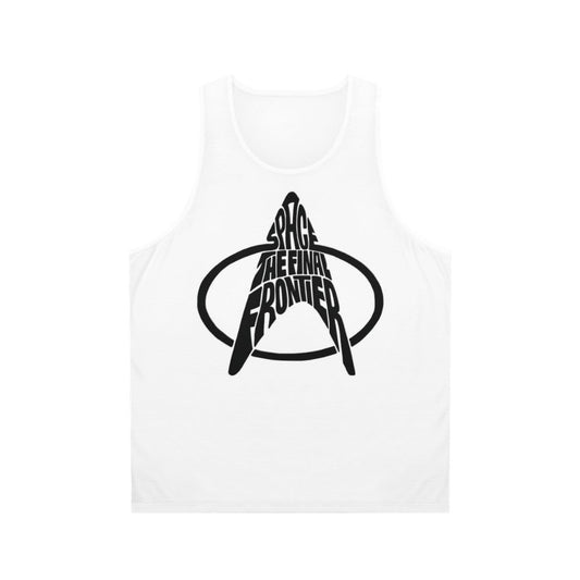 Star Trek Space the Final Frontier Unisex Black Tank Top