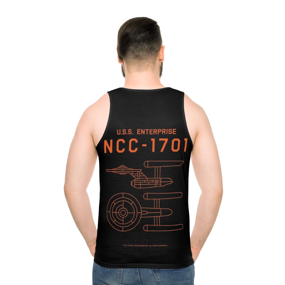 Star Trek USS Enterprise NCC-1701 Schematic Unisex Tank Top