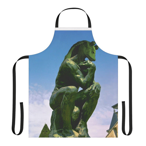 "Jar Jar Binks-themed apron with a humorous design for Star Wars fans"