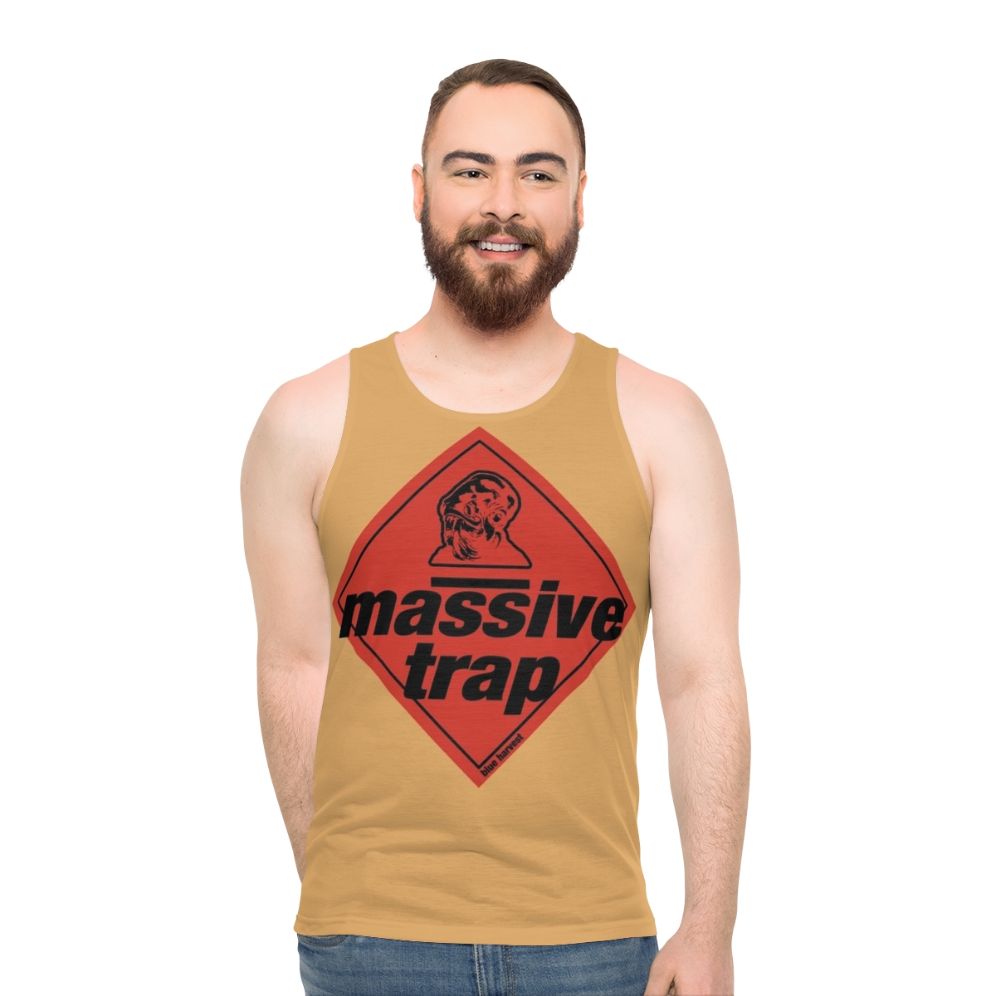 Unisex tank top with Star Wars inspired "It's a Trap!" design