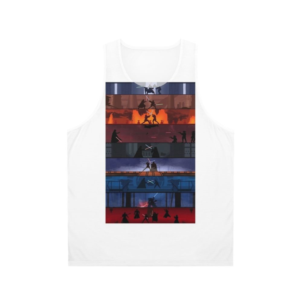 Star Wars Unisex Tank Top with Lightsaber Design
