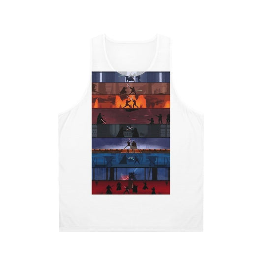 Star Wars Unisex Tank Top with Lightsaber Design