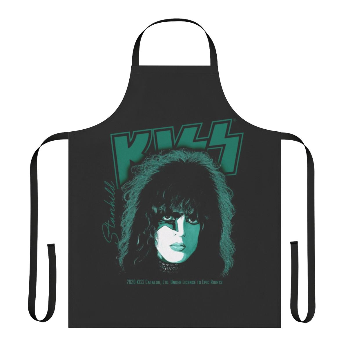 Starchild Kiss rock band-themed apron with a vibrant and eye-catching design