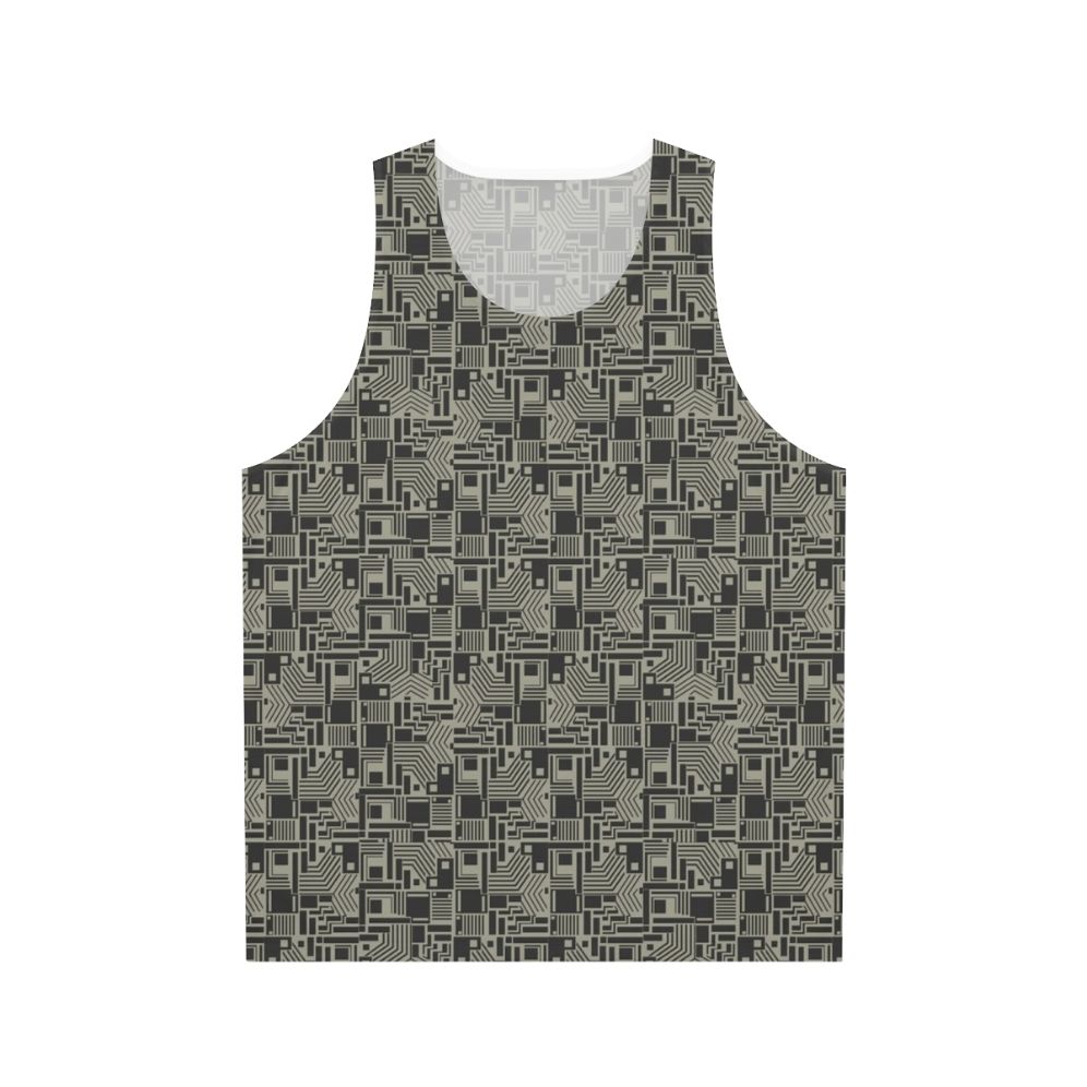 Stardust unisex tank top with Bowie-inspired glam rock design