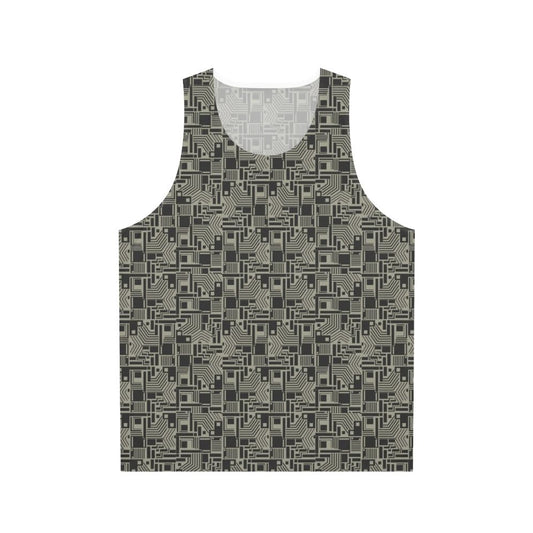 Stardust unisex tank top with Bowie-inspired glam rock design