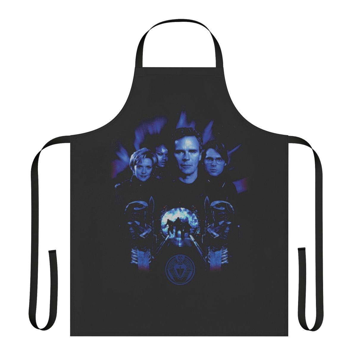 Stargate SG1 themed apron with sci-fi graphics