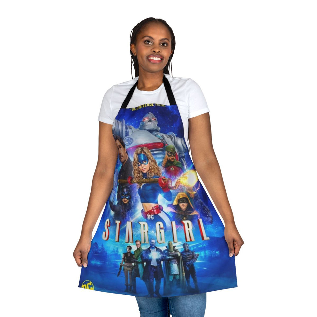 Stargirl-inspired vintage style movie poster design printed on a high-quality apron