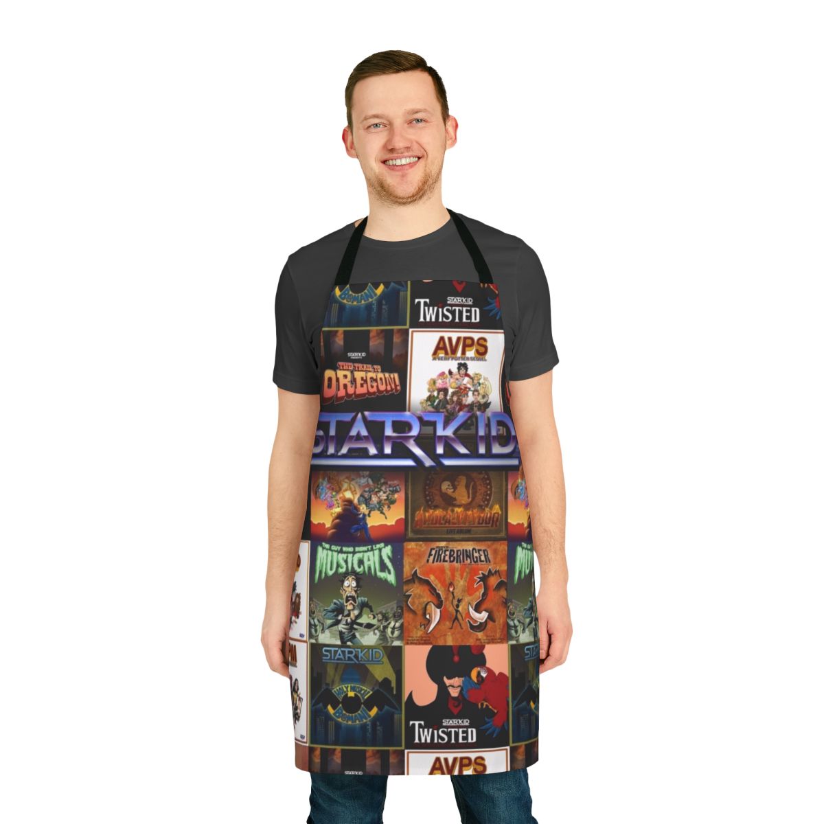 Starkid Musical-Themed Apron with Starship, TGWDLM, and Other Iconic Designs