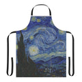 Starry night themed apron with van gogh's iconic painting design