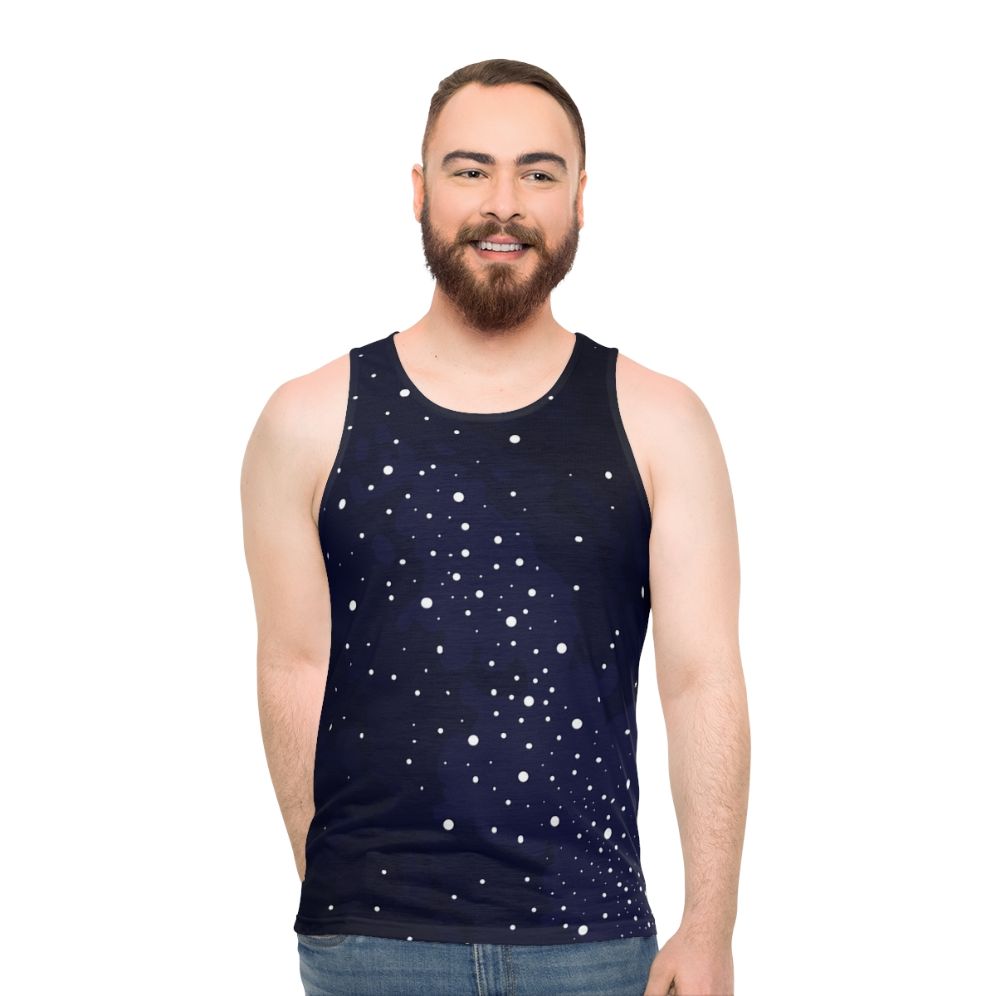 Starry night sky unisex tank top