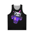 Starry panda bubble tea unisex tank top