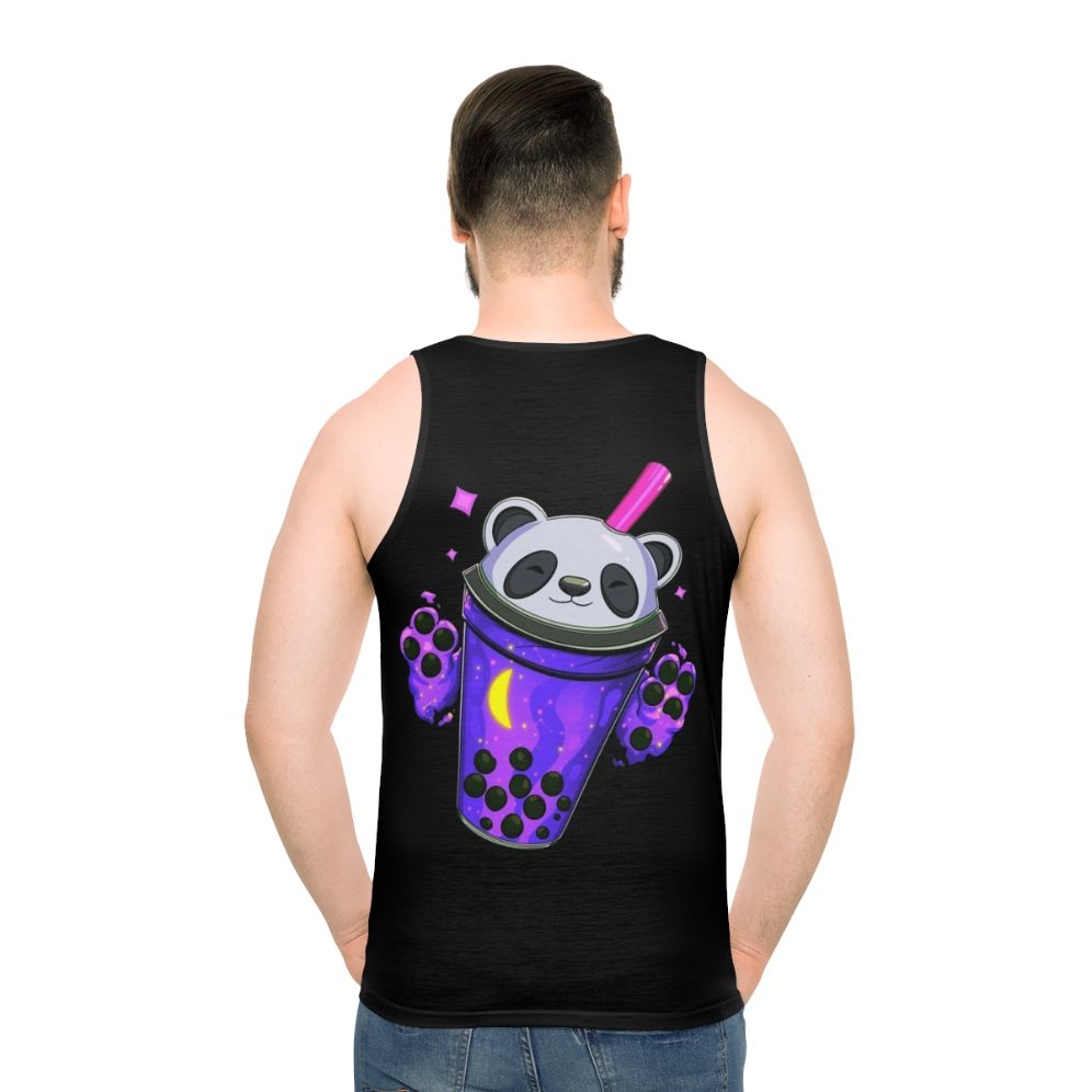 Starry panda bubble tea unisex tank top