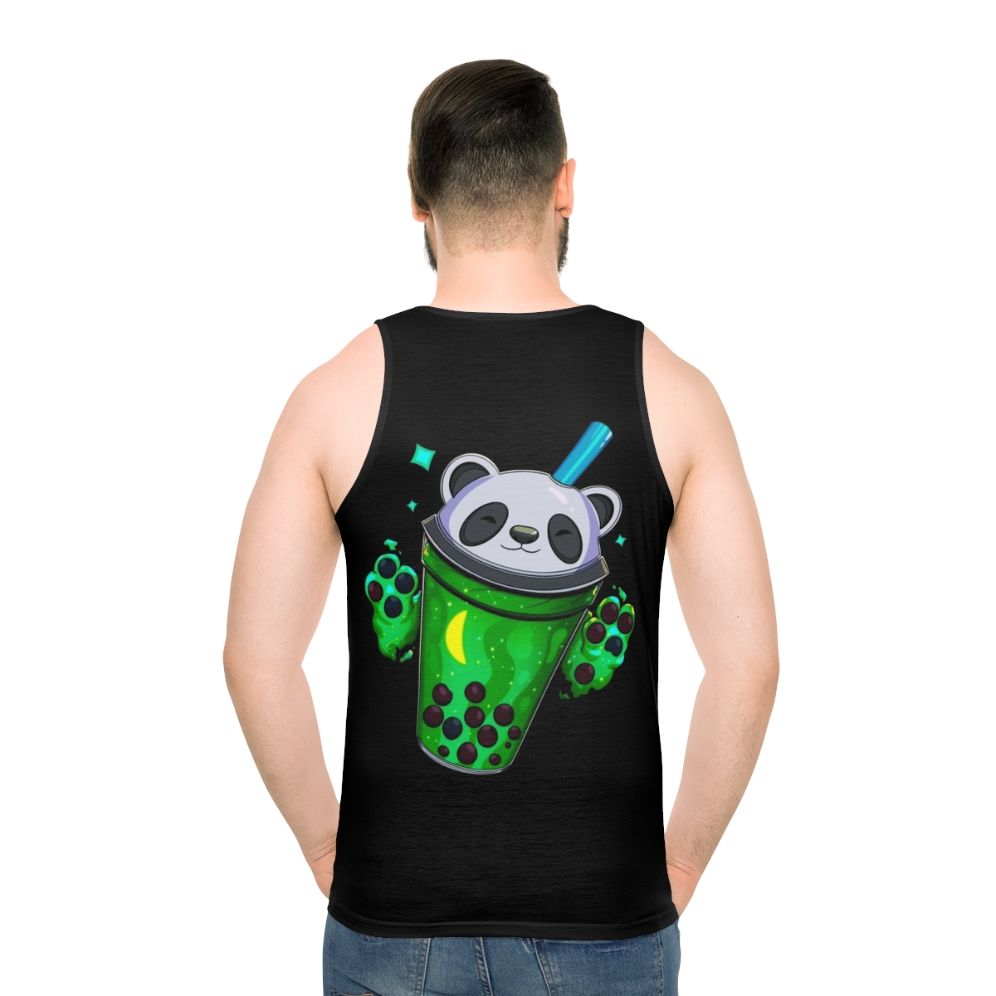 Starry panda bubble tea unisex tank top