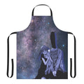 Starry sky themed apron with night sky and galaxy design
