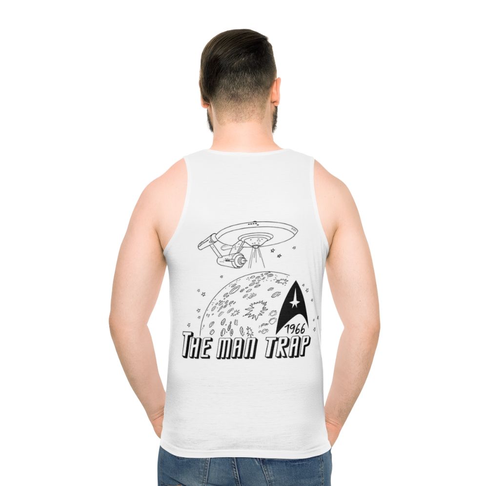 Star Trek unisex tank top featuring The Man Trap graphic