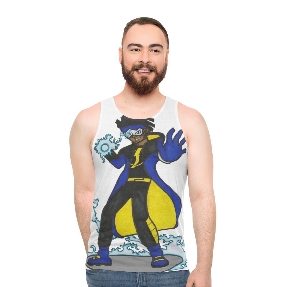 Static Shock DC Superhero Unisex Tank Top