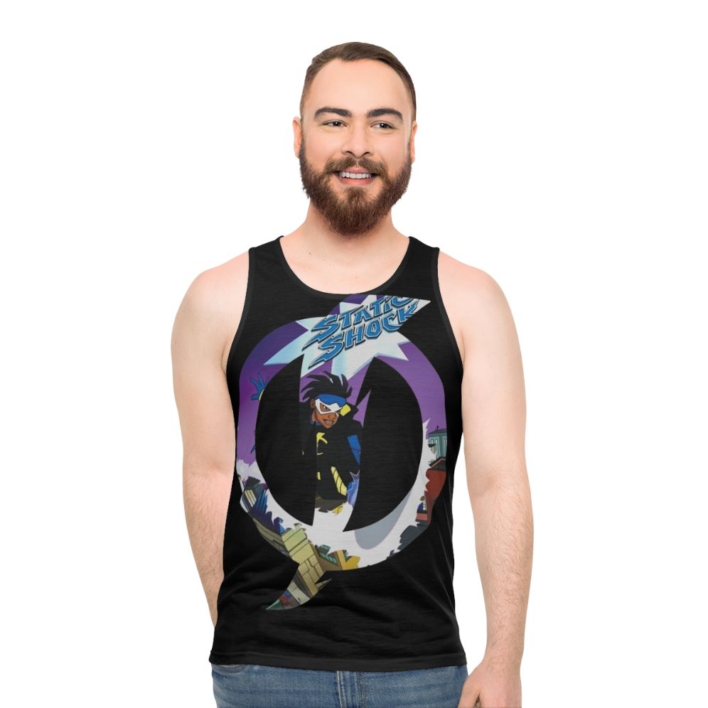 Static Shock Unisex Superhero Tank Top
