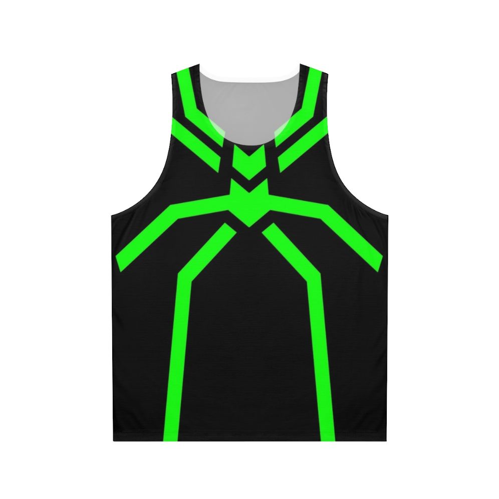 Stealth spider green unisex tank top