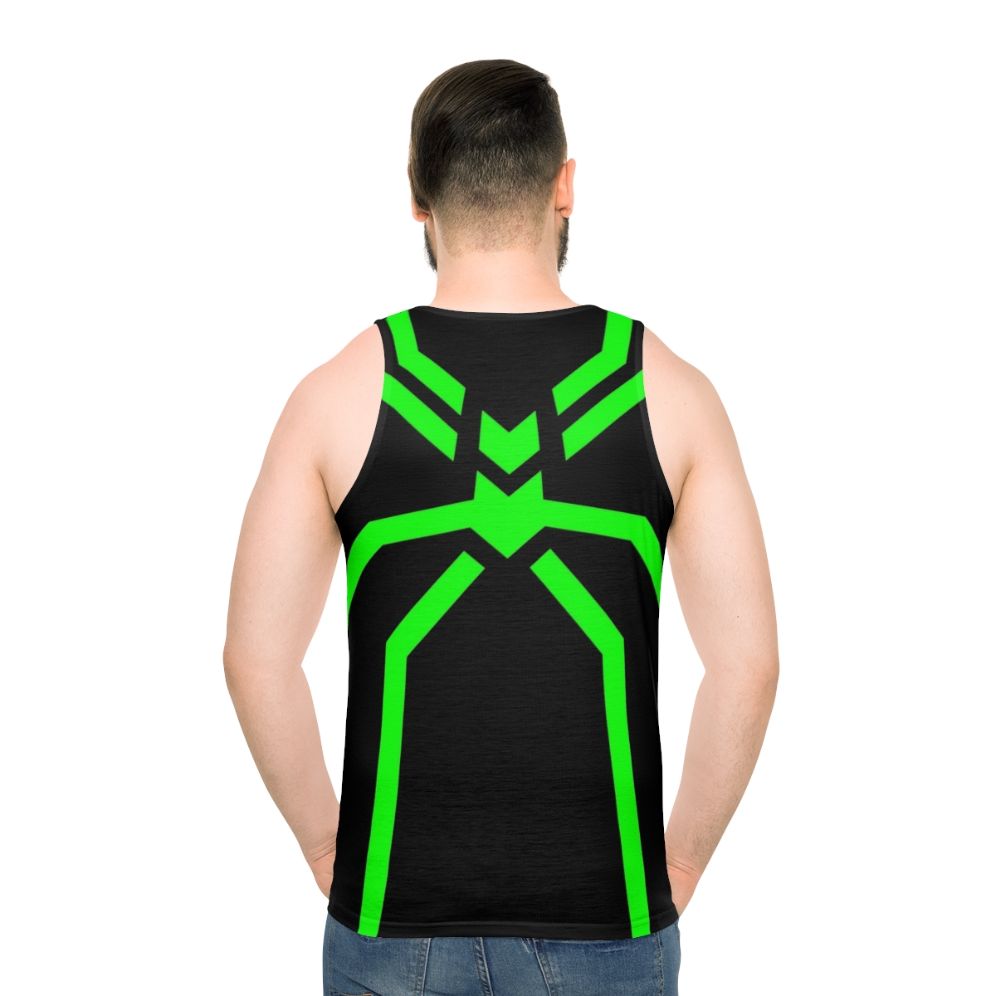 Stealth spider green unisex tank top