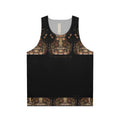 Steampunk guitar illustration on a unisex tank top