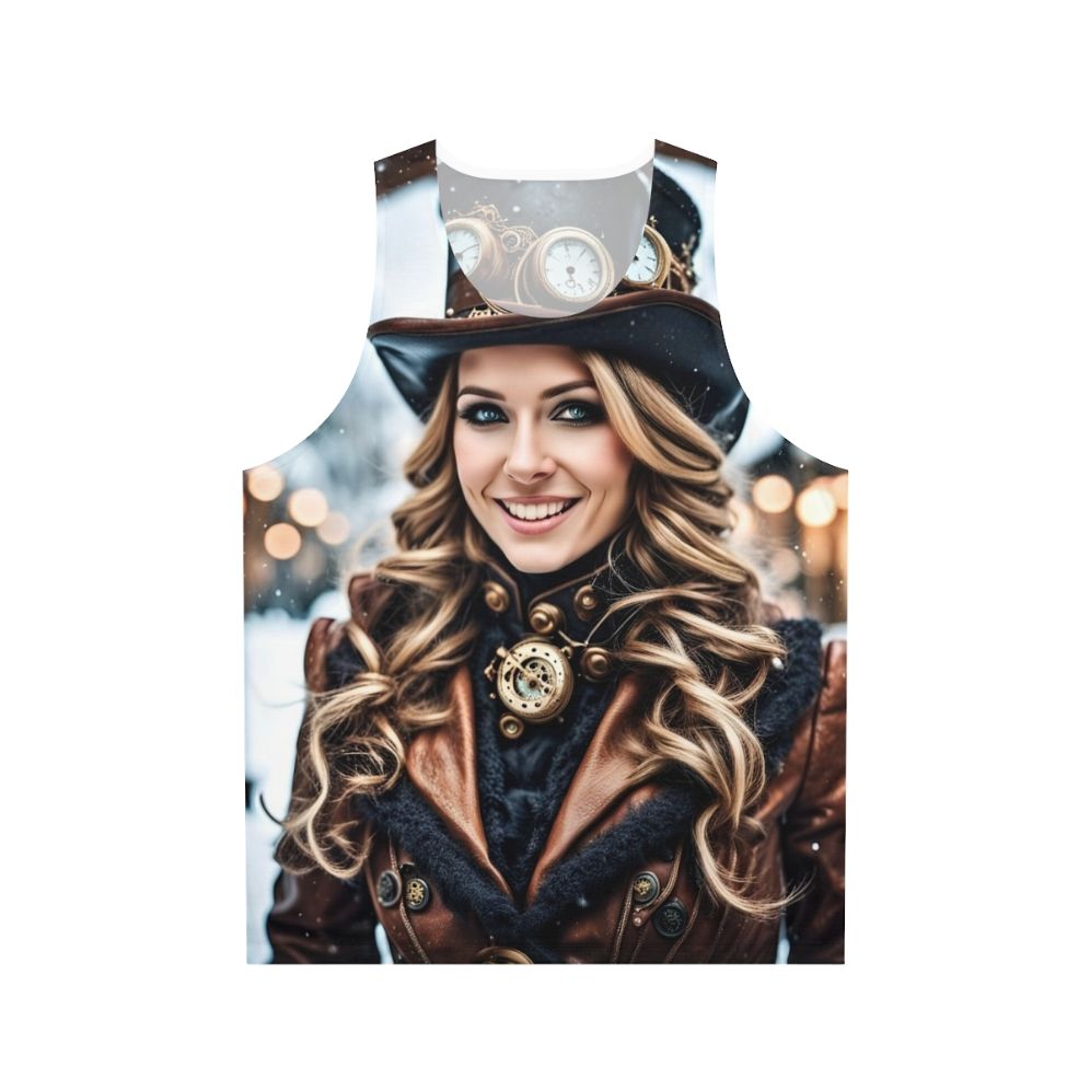Steampunk Winter Wonderland Unisex Tank Top