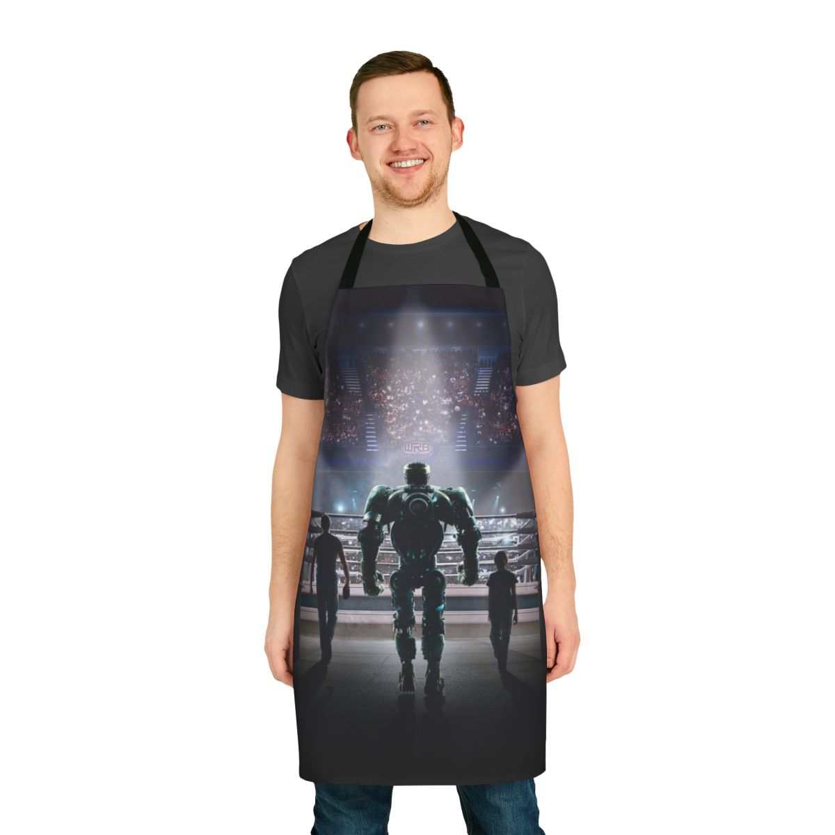Real Steel movie-themed apron with protective design