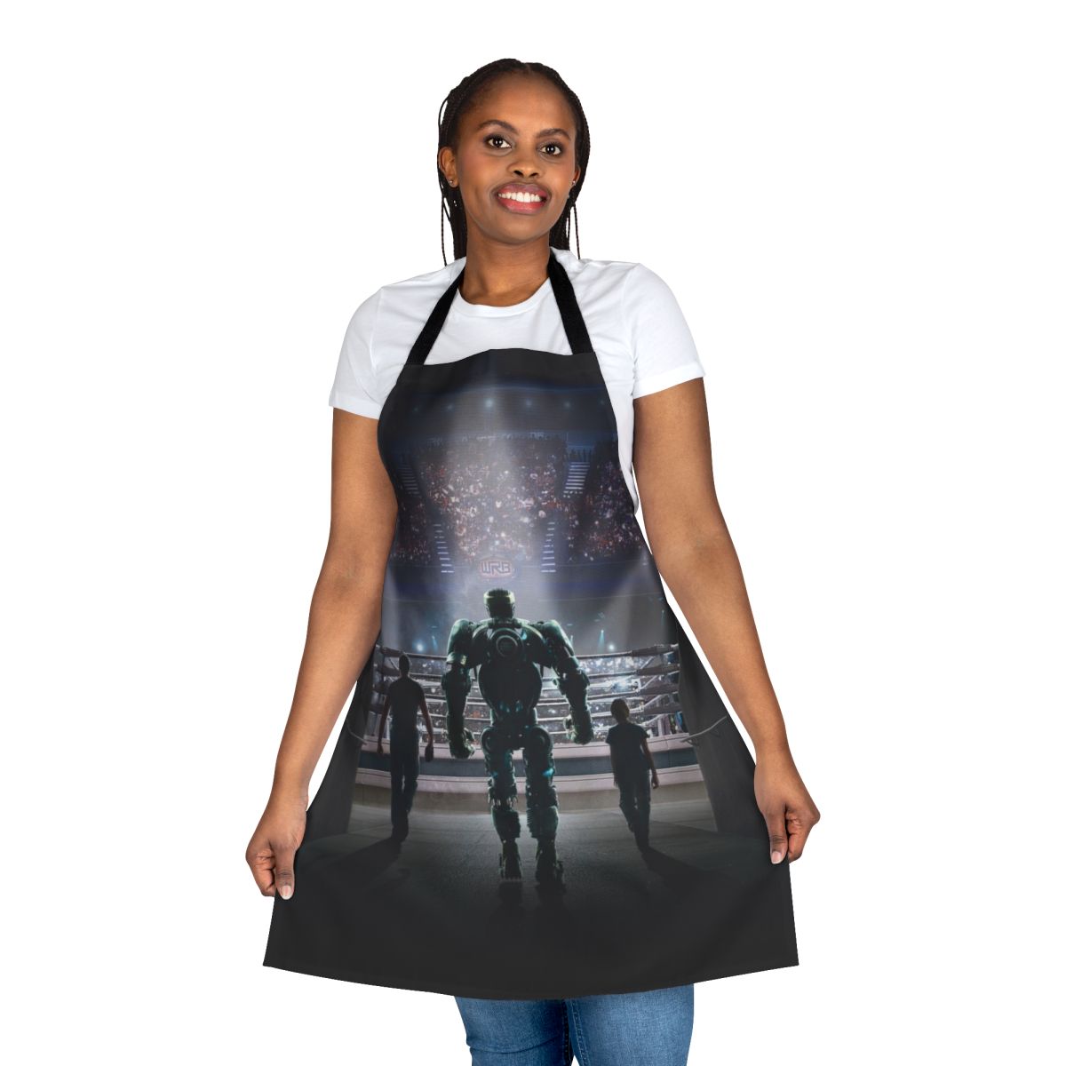Real Steel movie-themed apron with protective design