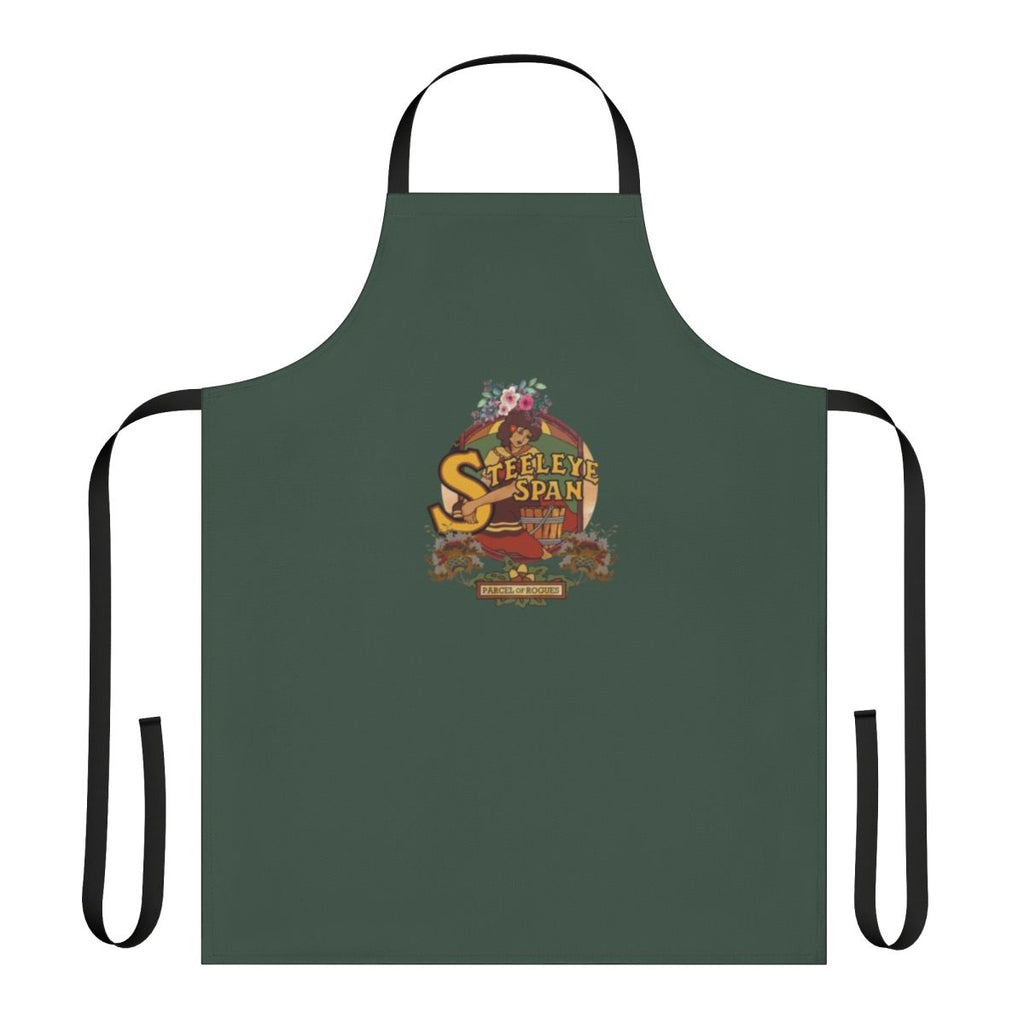 Steeleye Span inspired apron featuring the band's iconic logo and design